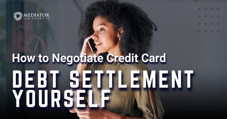 how to negotiate credit card debt settlement yourself