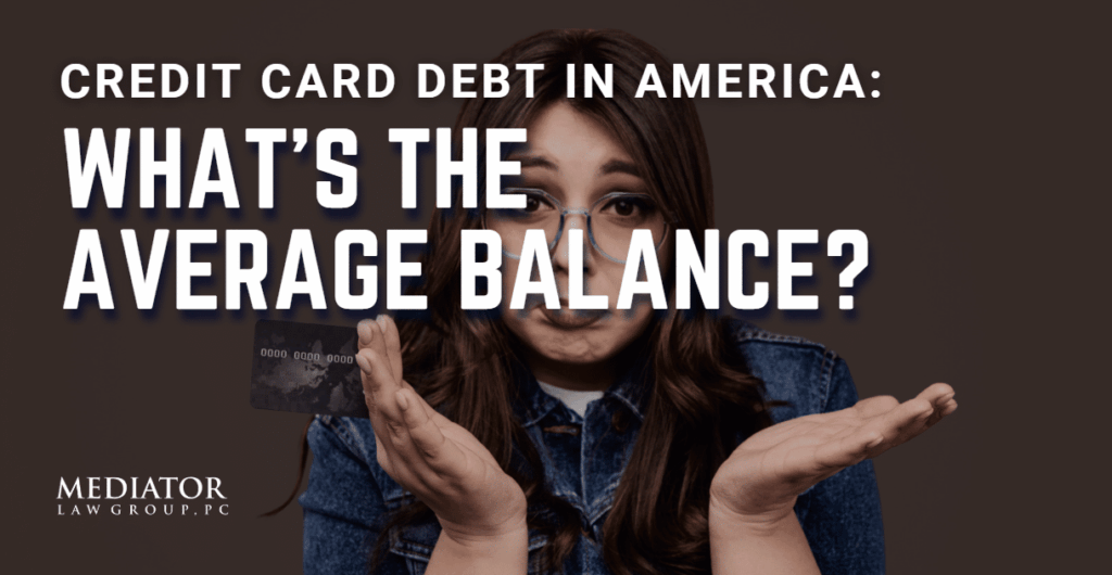how much credit card debt does the average American have